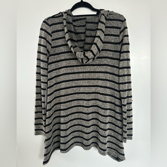 Urban Outfitters Striped Hooded Knit Pullover Sweater - Picture 3 of 4